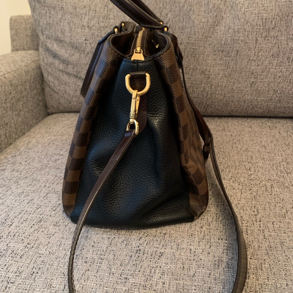 LV Tote bag with stripe in Damier Ebene print